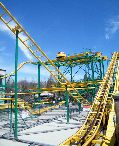 The Ragin Cajun Rollercoaster at Six Flags Great America, Gurnee, Illinois