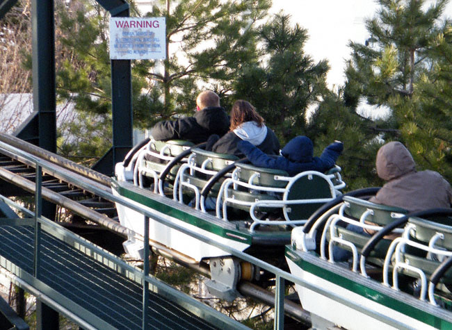 The Whizzer Roller Coaster at Six Flags Great America, Gurnee, Illinois