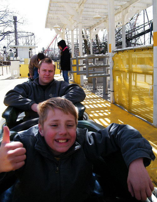 The Whizzer Roller Coaster at Six Flags Great America, Gurnee, Illinois