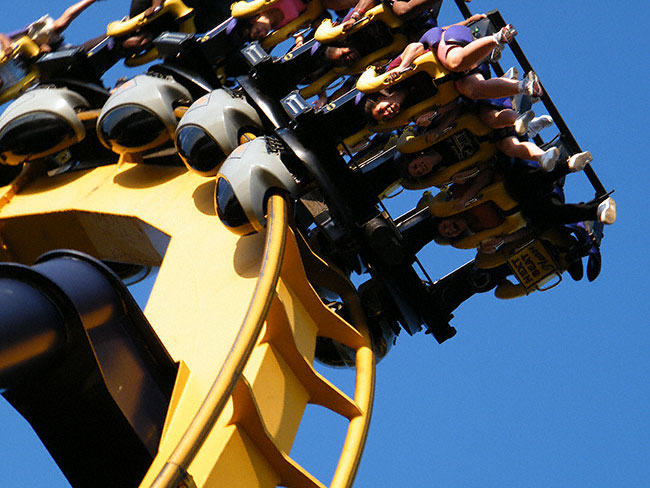 The Batman Rollercoaster At Six Flags Great America, Gurnee, Illinois