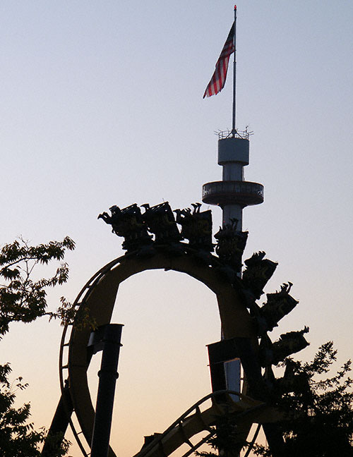 The Batman Rollercoaster At Six Flags Great America, Gurnee, Illinois