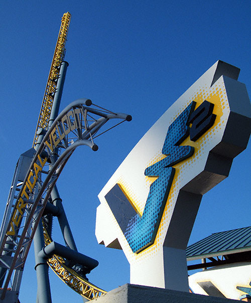 The Vertical Velocity Rollercoaster At Six Flags Great America, Gurnee, Illinois