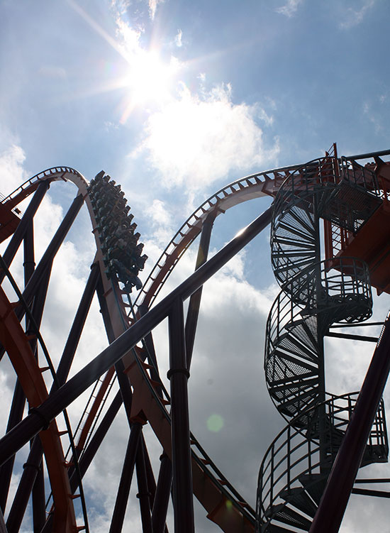 The Raging Bull Roller Coaster at Six Flags Great America, Gurnee, Illinois