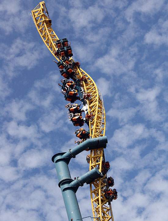 The Vertical Velocity Rollercoaster at Six Flags Great America, Gurnee, Illinois