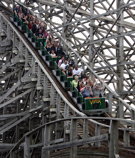 The Viper Roller Coaster at Six Flags Great America, Gurnee, Illinois