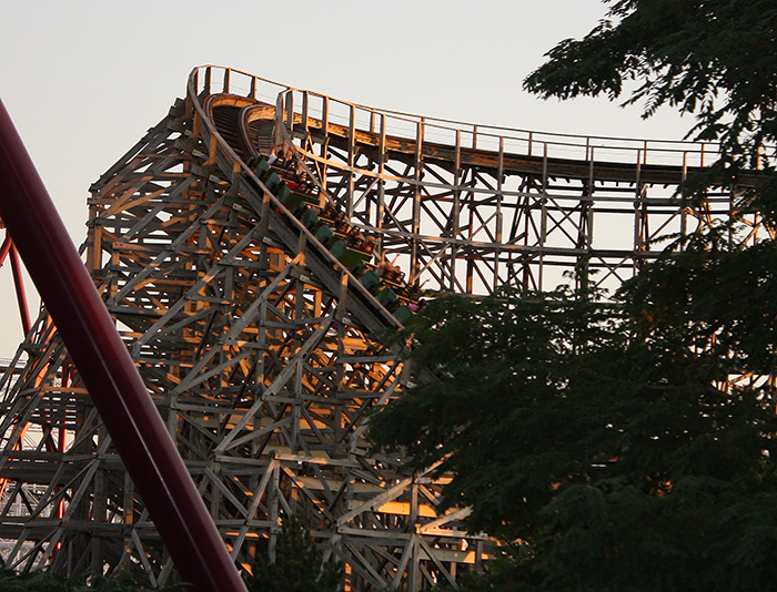 The Viper Roller Coaster at Six Flags Great America, Gurnee, Illinois