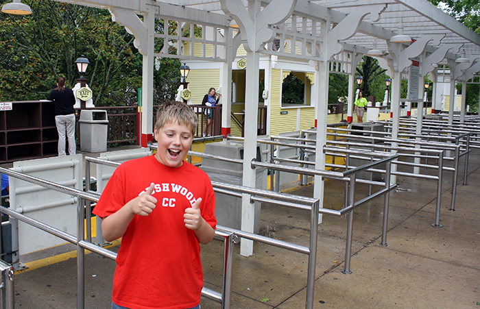 The Whizzer roller coaster at Six Flags Great America, Gurnee, Illinois