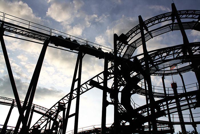 The Whizzer at Six Flags Great America, Gurnee, Illinois