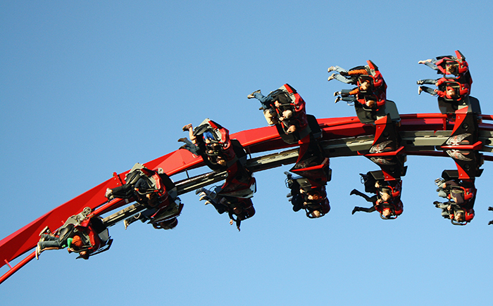 Media Day For The New For 2012 X-Flight Rollercoaster at Six Flags Great America in Gurnee, Illinois