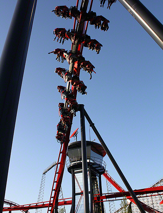 Media Day For The New For 2012 X-Flight Rollercoaster at Six Flags Great America in Gurnee, Illinois