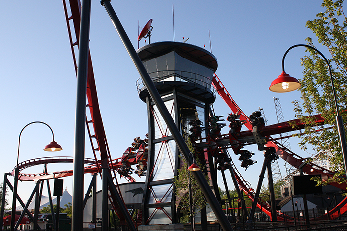 Media Day For The New For 2012 X-Flight Rollercoaster at Six Flags Great America in Gurnee, Illinois