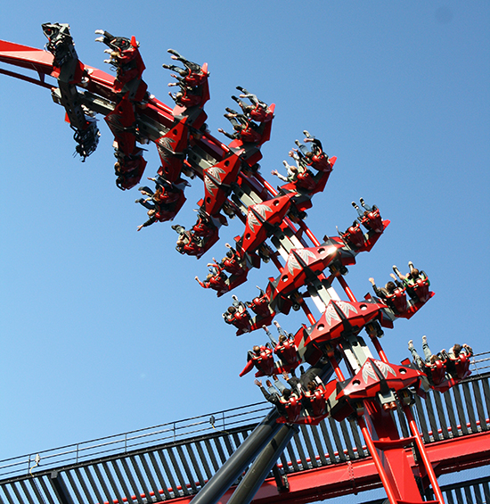 Media Day For The New For 2012 X-Flight Rollercoaster at Six Flags Great America in Gurnee, Illinois