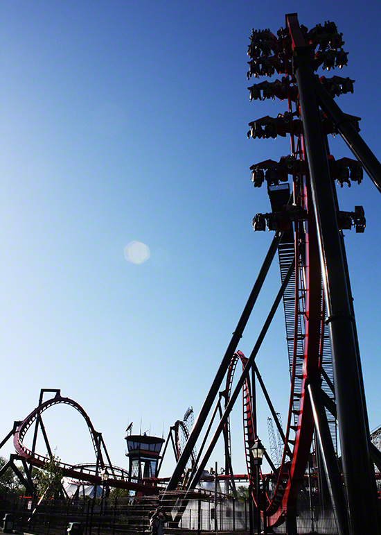 Media Day For The New For 2012 X-Flight Rollercoaster at Six Flags Great America in Gurnee, Illinois