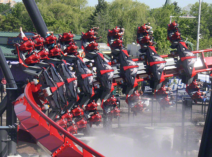 Media Day For The New For 2012 X-Flight Rollercoaster at Six Flags Great America in Gurnee, Illinois