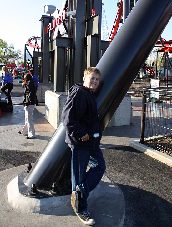 Media Day For The New For 2012 X-Flight Rollercoaster at Six Flags Great America in Gurnee, Illinois