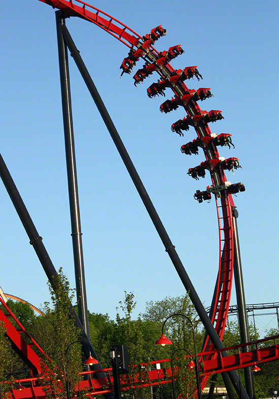 Media Day For The New For 2012 X-Flight Rollercoaster at Six Flags Great America in Gurnee, Illinois