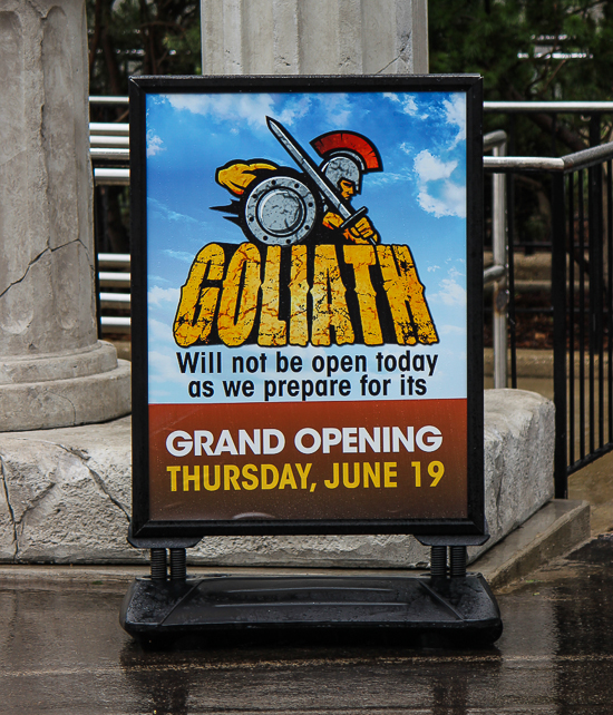 The New for 2014 Goliath Rollerciaster - Goliath Media Day at Six Flags Great America, Gurnee, Illinois