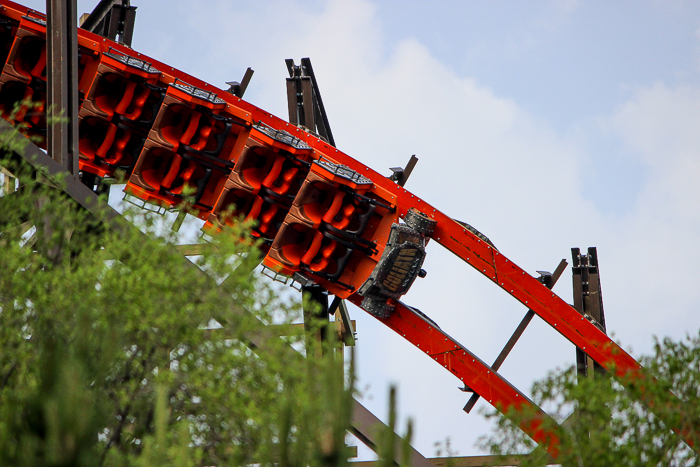 The New for 2014 Goliath Rollerciaster - Goliath Media Day at Six Flags Great America, Gurnee, Illinois