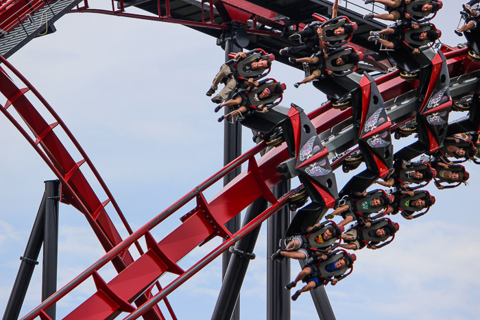 The New for 2014 Goliath Rollerciaster - Goliath Media Day at Six Flags Great America, Gurnee, Illinois