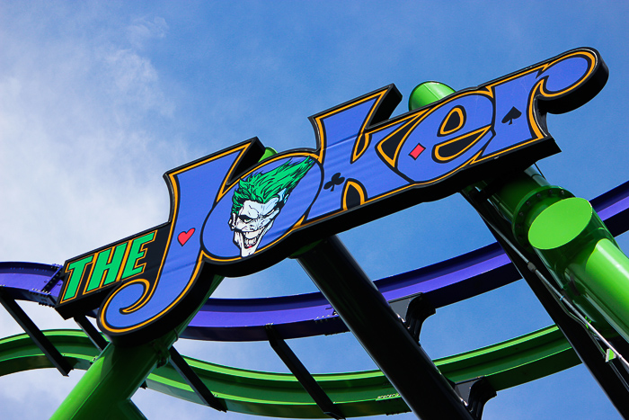 The Joker 4D Free Fly Coaster at Six Flags Great America, Gurnee, Illinois