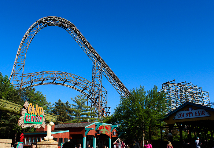 The Goliath Roller Coaster at Six Flags Great America, Gurnee, Illinois