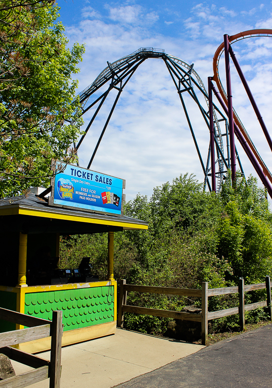 The Maxx Force roller coaster at Six Flags Great America, Gurnee, Illinois