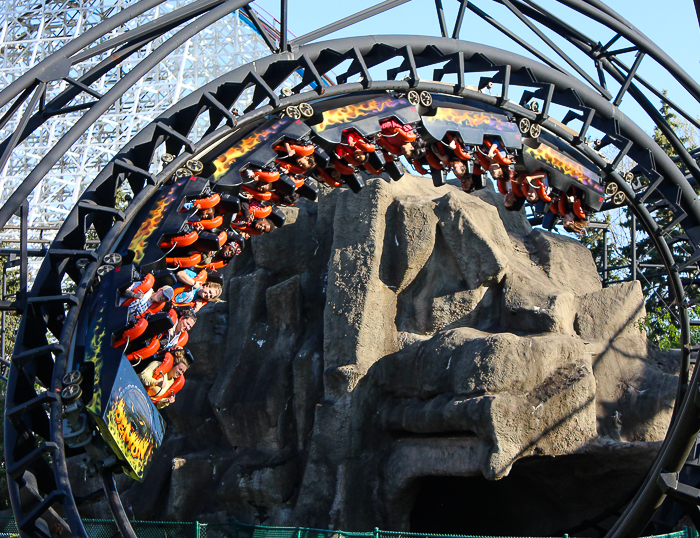 The Demon Roller Coaster at Six Flags Great America, Gurnee, Illinois