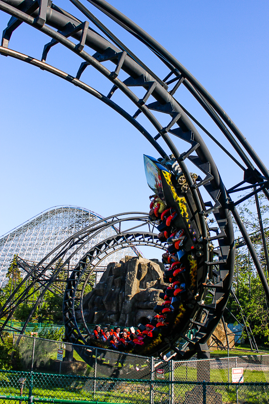 The Demon roller coaster at Six Flags Great America, Gurnee, Illinois