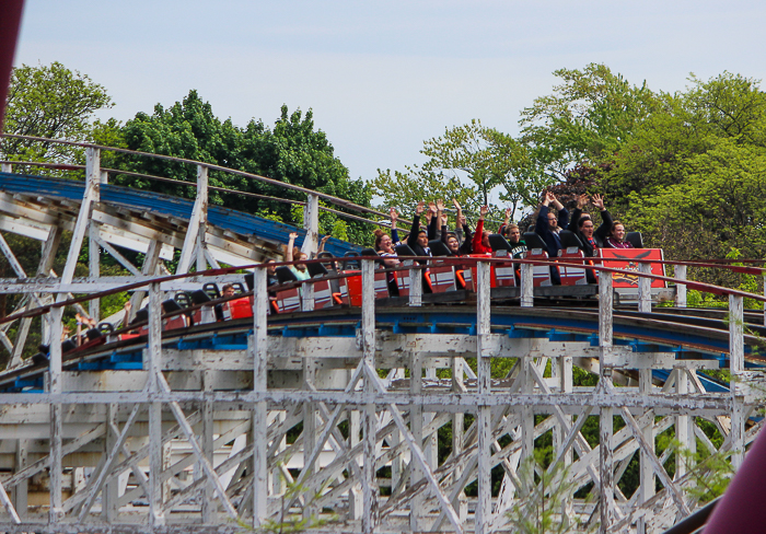 The Great American Eagle roller coaster at Six Flags Great America, Gurnee, Illinois