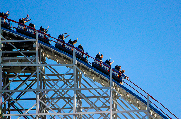 The Great American Eagle roller coaster at Six Flags Great America, Gurnee, Illinois