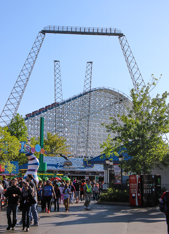 The Great American Eagle Roller Coaster at Six Flags Great America, Gurnee, Illinois