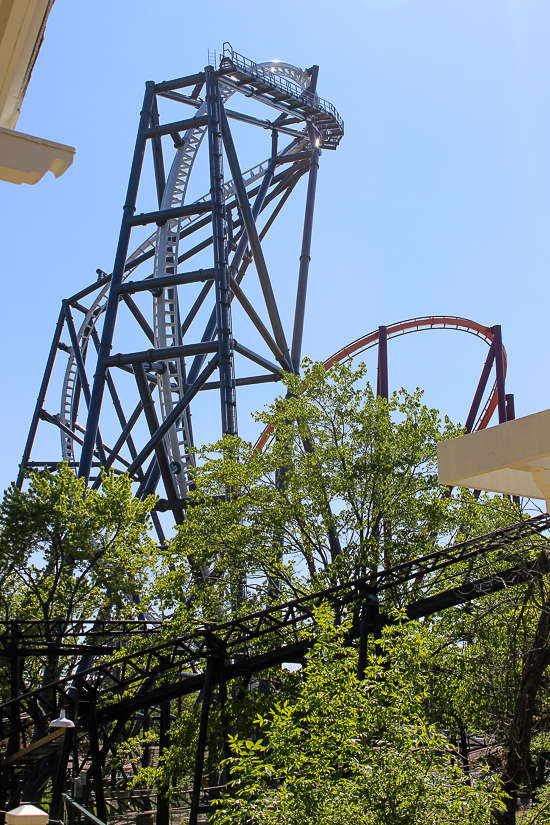 The Maxx Force Roller Coaster at Six Flags Great America, Gurnee, Illinois