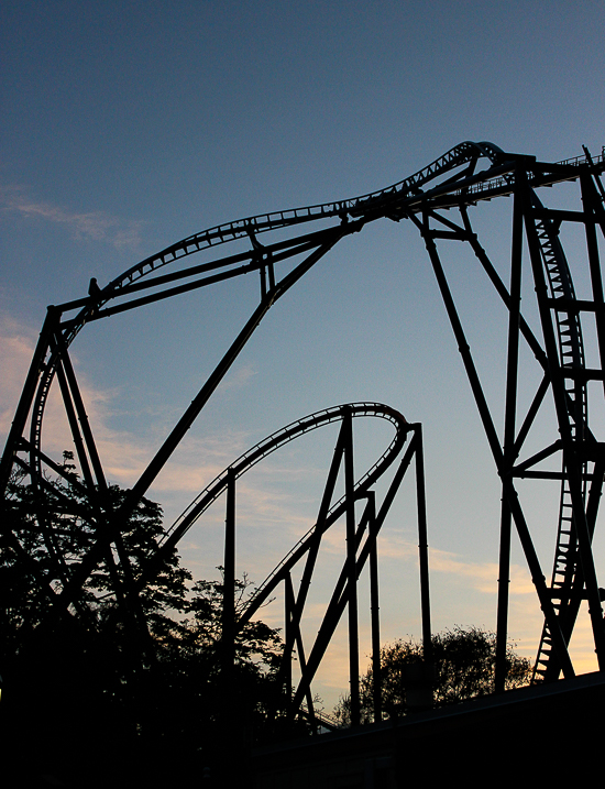 The Maxx Force roller coaster at Six Flags Great America, Gurnee, Illinois