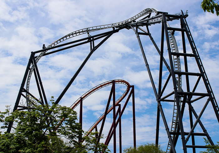 The Maxx Force roller coaster at Six Flags Great America, Gurnee, Illinois