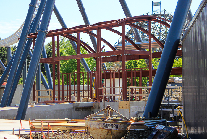 The Maxx Force roller coaster at Six Flags Great America, Gurnee, Illinois