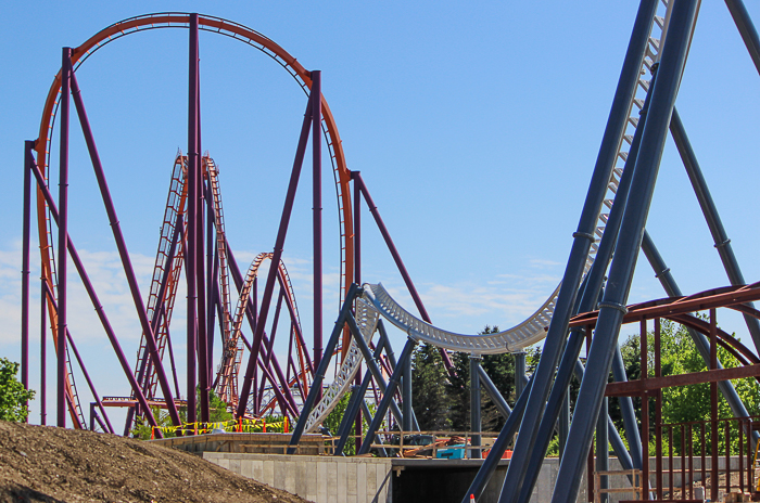 The Maxx Force Roller Coaster at Six Flags Great America, Gurnee, Illinois