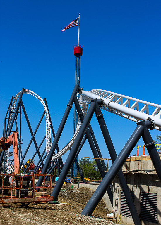 The Maxx Force Roller Coaster at Six Flags Great America, Gurnee, Illinois