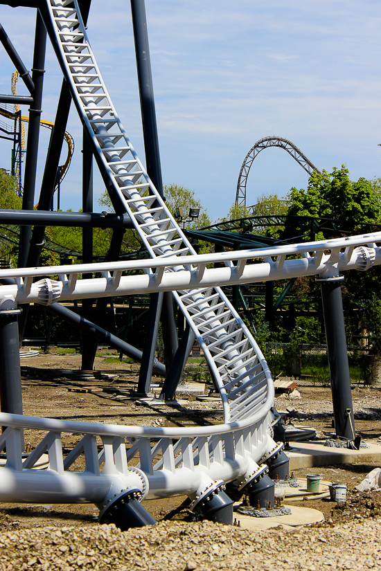 The new Maxx Force Roller Coaster at Six Flags Great America, Gurnee, Illinois