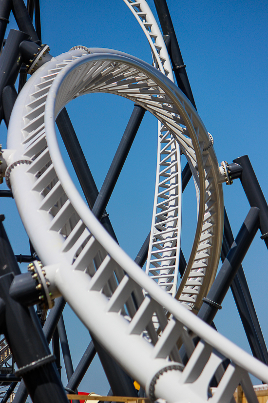 The Maxx Force roller coaster at Six Flags Great America, Gurnee, Illinois