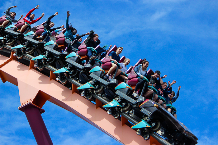 The Raging Bull Roller Coaster at Six Flags Great America, Gurnee, Illinois