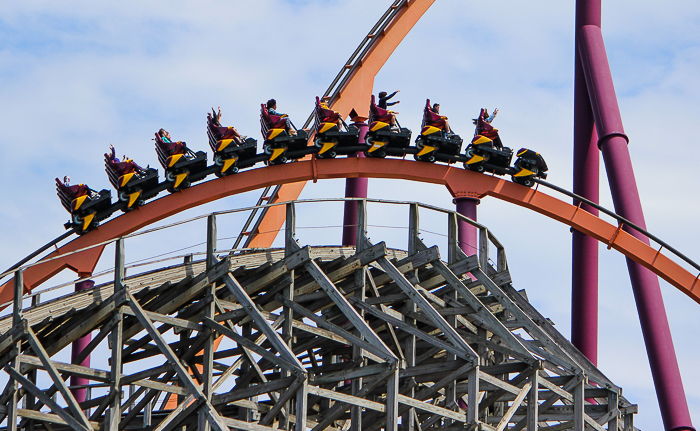 The Raging Bull Roller Coaster at Six Flags Great America, Gurnee, Illinois