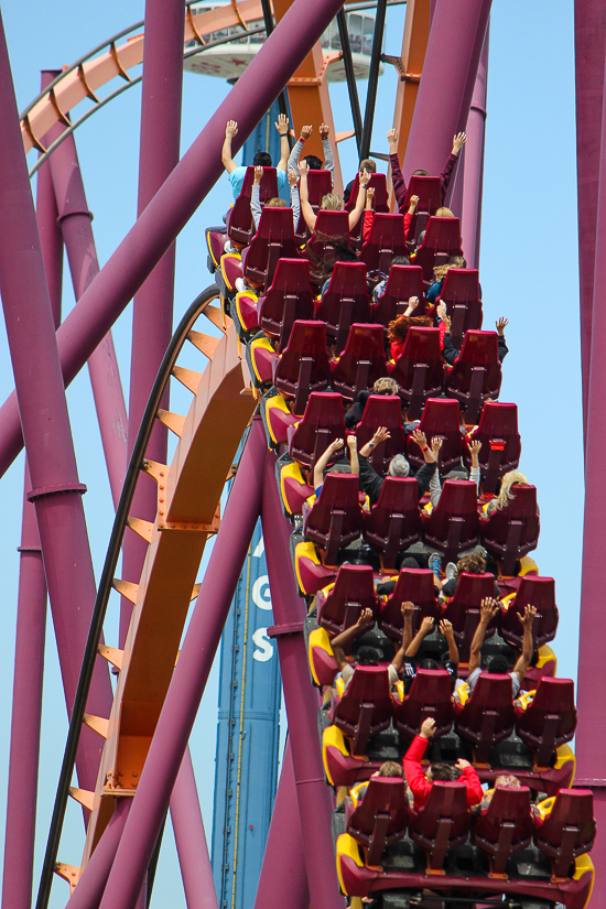 The Raging Bull Roller Coaster at Six Flags Great America, Gurnee, Illinois