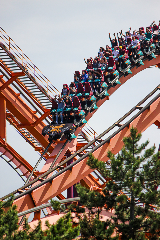 The Raging Bull roller coaster at Six Flags Great America, Gurnee, Illinois