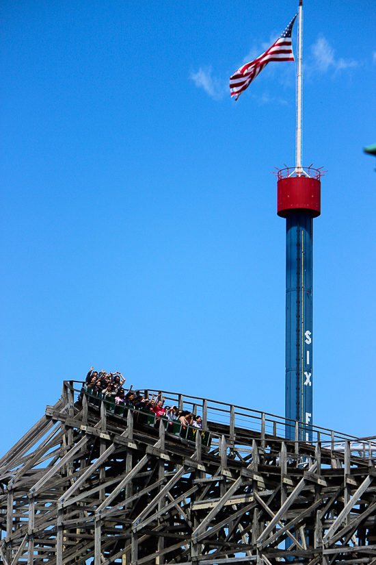 The Viper roller coaster at Six Flags Great America, Gurnee, Illinois