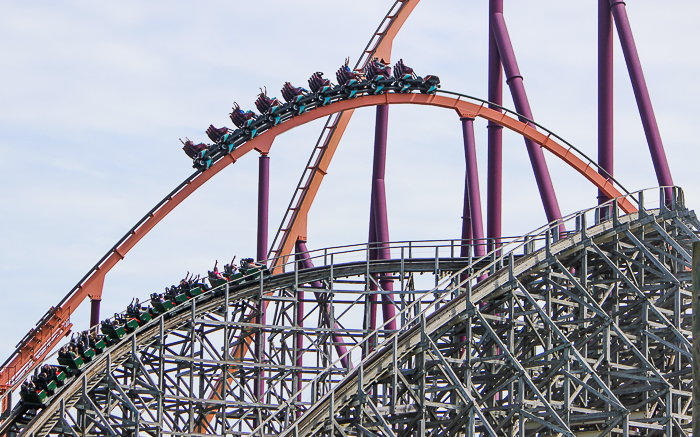 The Viper Roller Coaster at Six Flags Great America, Gurnee, Illinois