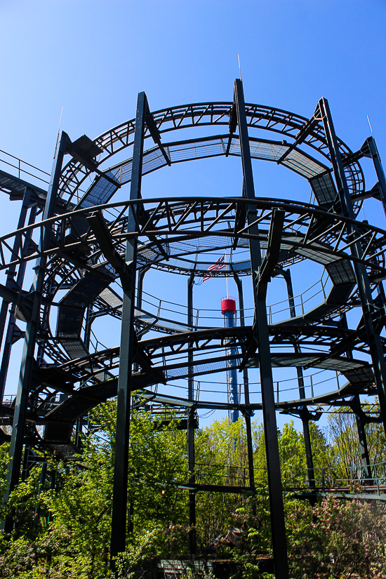 The Whizzer Roller Coaster at Six Flags Great America, Gurnee, Illinois