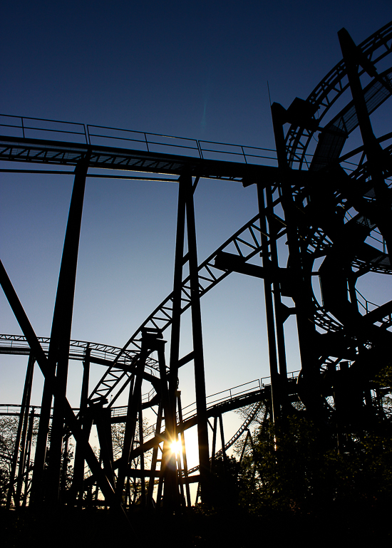 The Whizzer roller coaster at Six Flags Great America, Gurnee, Illinois