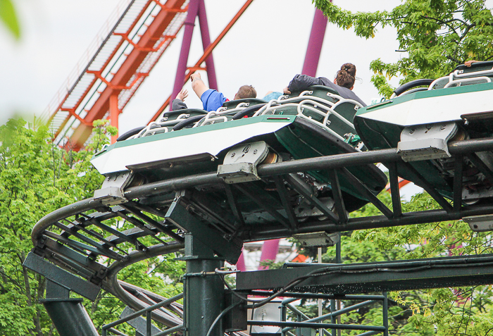 The Whizzer roller coaster at Six Flags Great America, Gurnee, Illinois