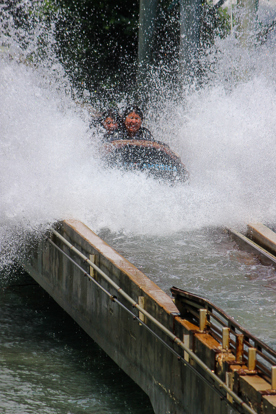 The Loggers Run Log Flume at Six Flags Great America, Gurnee, Illinois