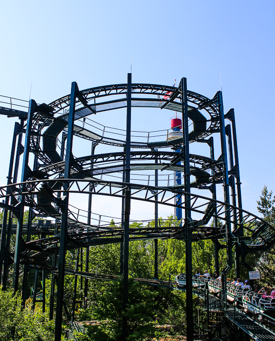 The Whizzer Roller Coaster at Six Flags Great America, Gurnee, Illinois